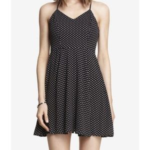 [6] Express Black & White Polka Dot Dress